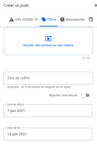 Post de type Offre